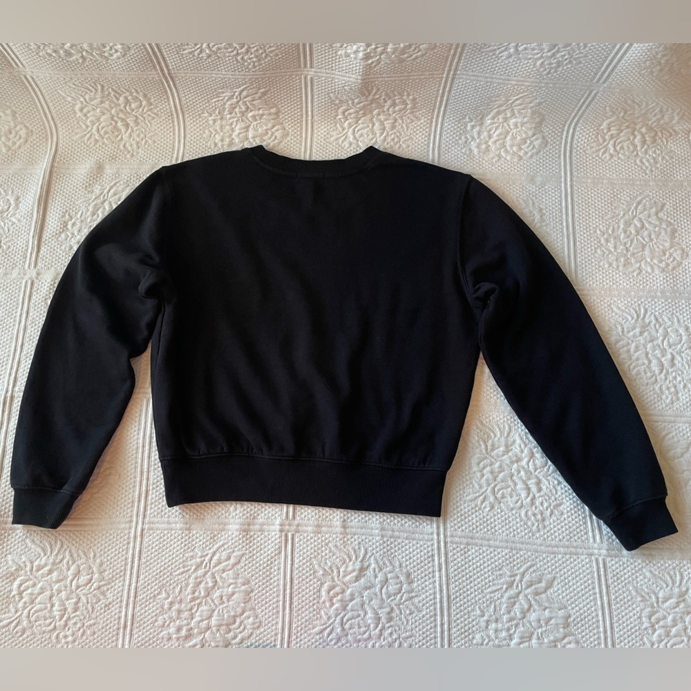 Z Supply Classic Crew Sweatshirt Black XS - Picture 4 of 11